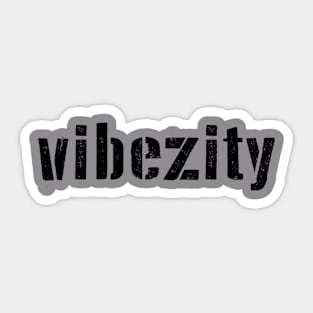 Vibezity Logo - D Day Stens. Sticker